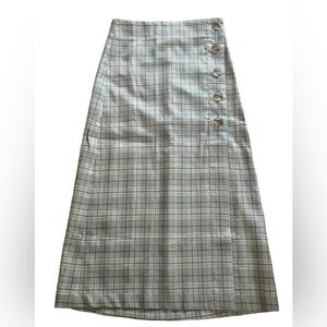 NWT Anthropologie Plaid Pencil Skirt XXS